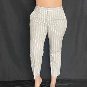 Striped white and crem Banana Republic dress pants